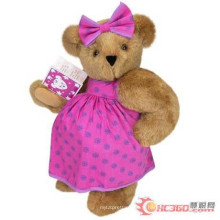 New arrival kids jouet peluche peluche ours avec fille américaine